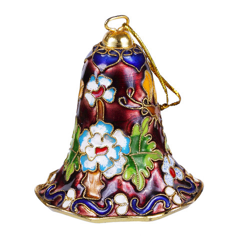 Glocke Weihnachtsglocken Weihnachtsdeko Deko Cloisonne Emaille 5165 - zum Schließen ins Bild klicken